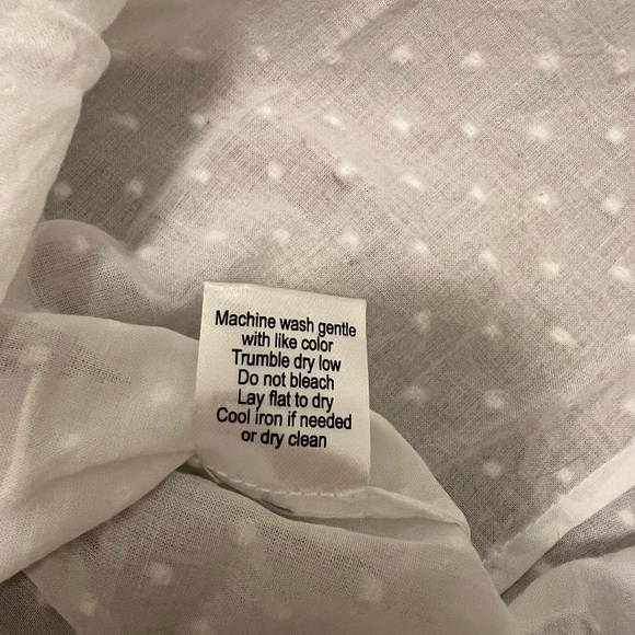 Hill House Athena Nap Dress in White Swiss Dot - Size Small - Picture 7 of 8